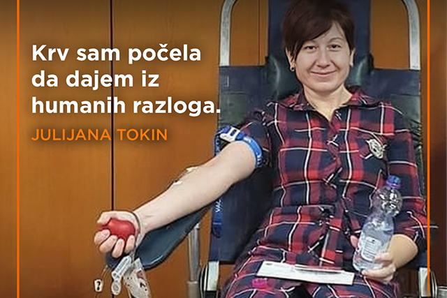 Krv sam počela da dajem iz humanih razloga