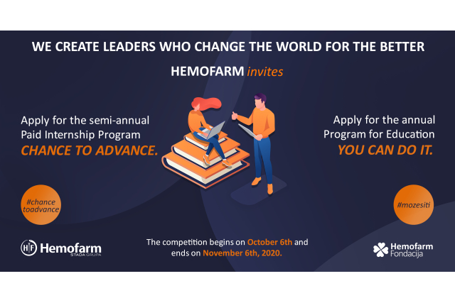 Neue Bewerbung von Hemorfarm für Studenten und Diplomanden