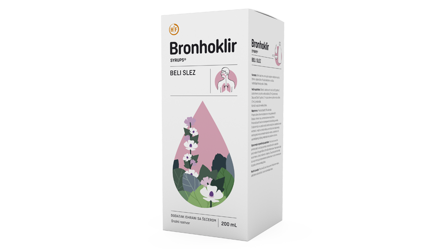 BRONHOKLIR Syrups® BELI SLEZ
